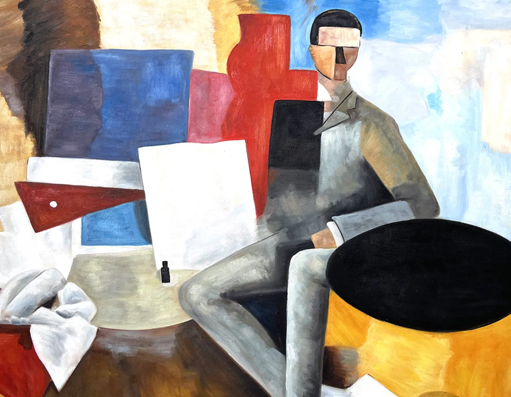 Galerie Mont De La Fresnaye<L'Homme assis - Roger de La Fresnaye