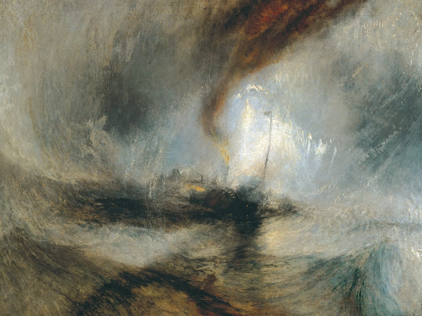 Galerie Mont Turner<Tempête de neige - Bateau à vapeur au large de l'embouchure d'un port - William Turner