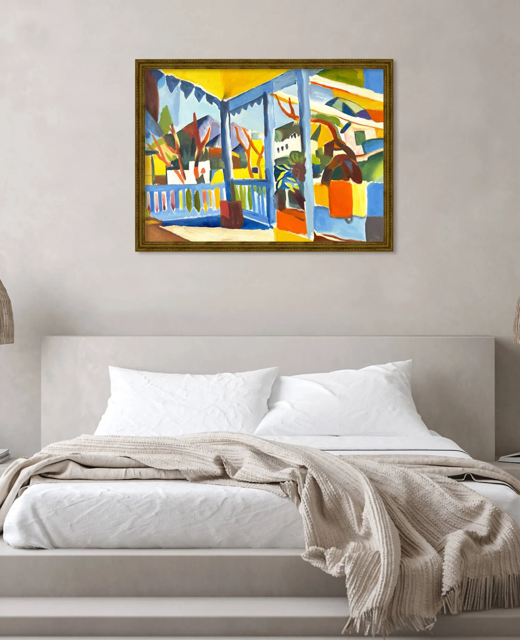 Galerie Mont Macke<Terrasse de la maison de campagne à St. Germain - August Macke