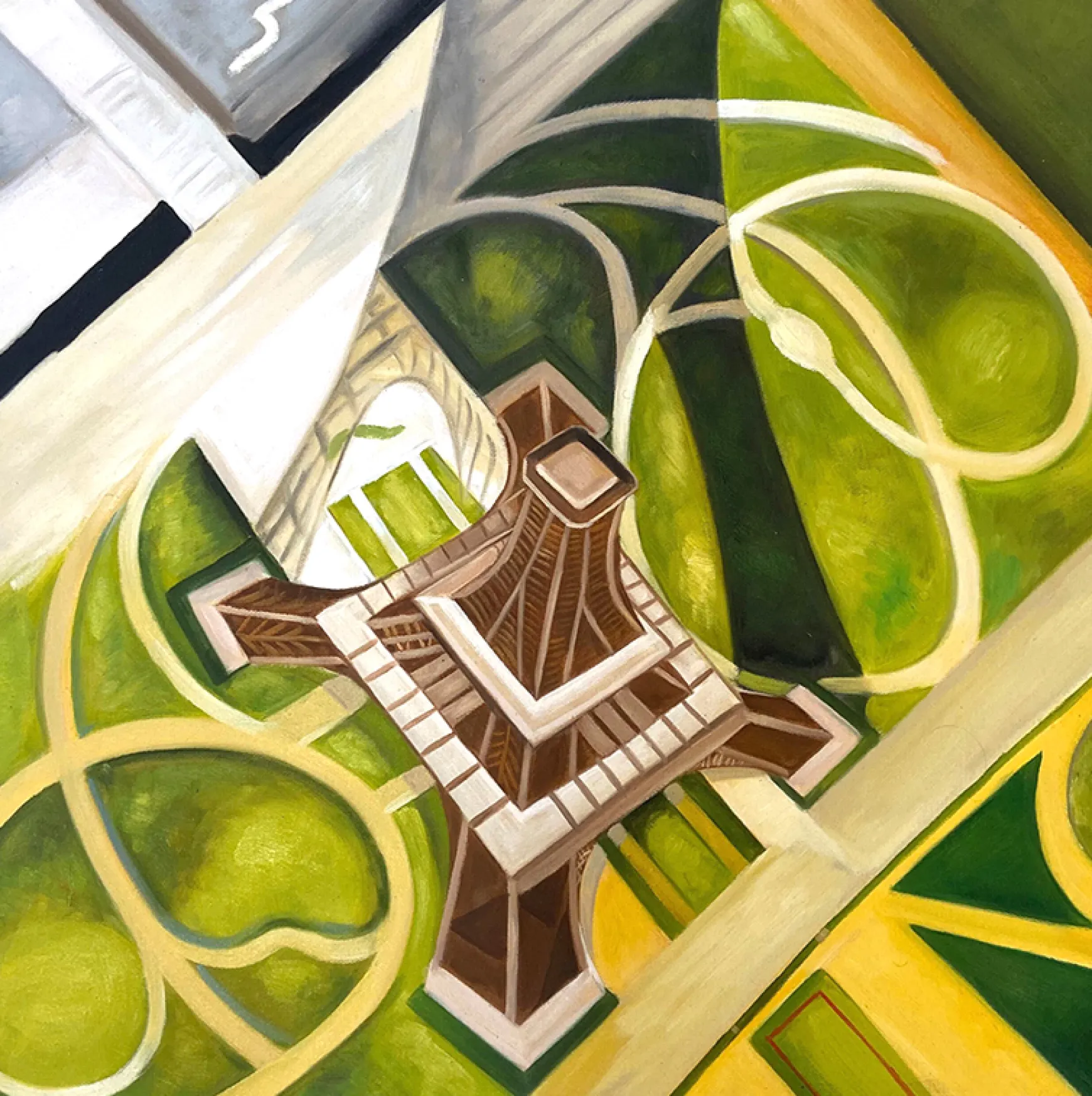 Galerie Mont Delaunay<Tour Eiffel et Jardin du Champs de Mars - Robert Delaunay