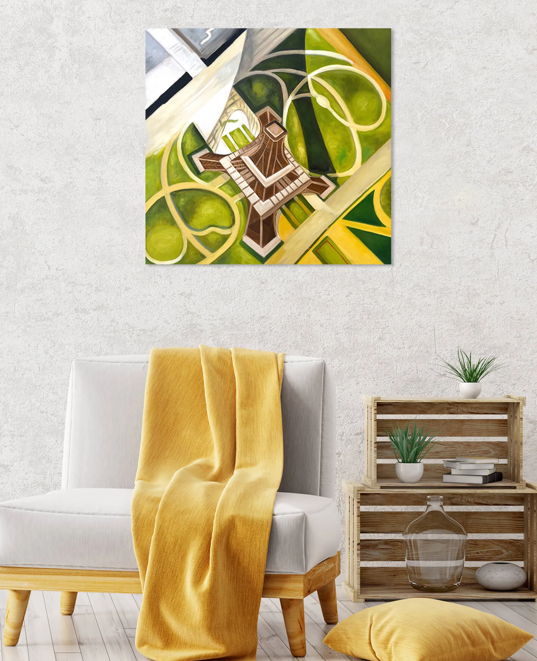 Galerie Mont Delaunay<Tour Eiffel et Jardin du Champs de Mars - Robert Delaunay