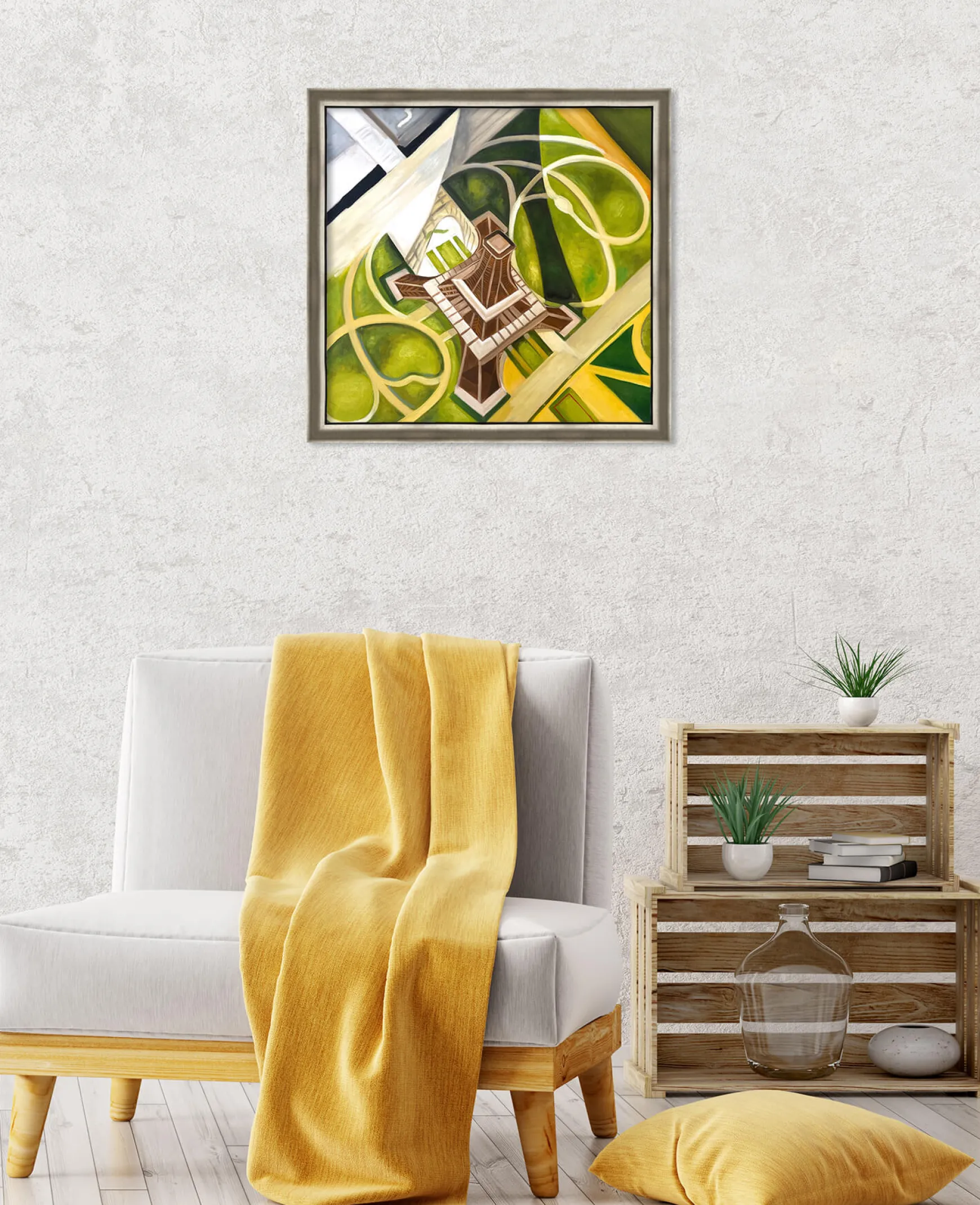 Galerie Mont Delaunay<Tour Eiffel et Jardin du Champs de Mars - Robert Delaunay