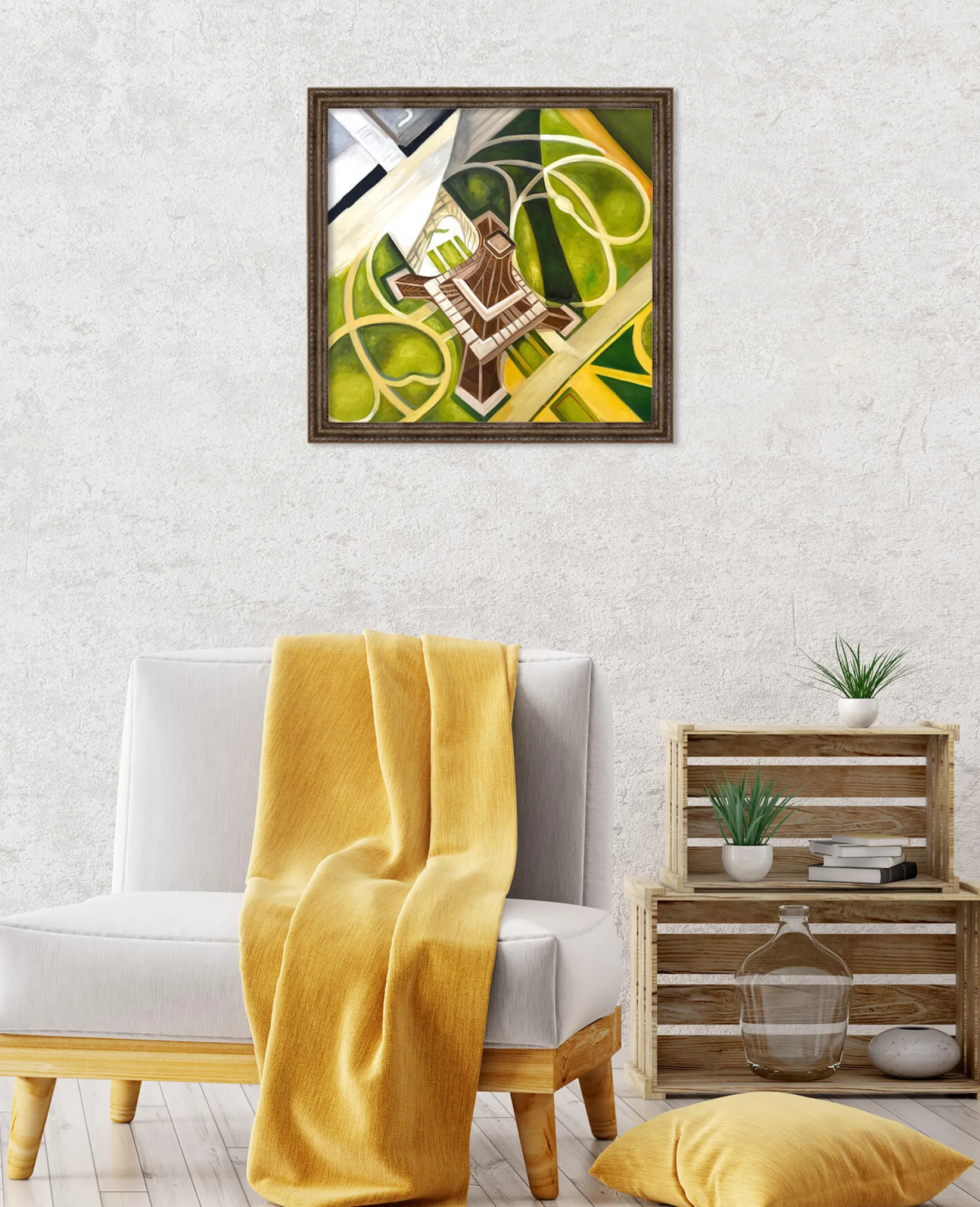 Galerie Mont Delaunay<Tour Eiffel et Jardin du Champs de Mars - Robert Delaunay