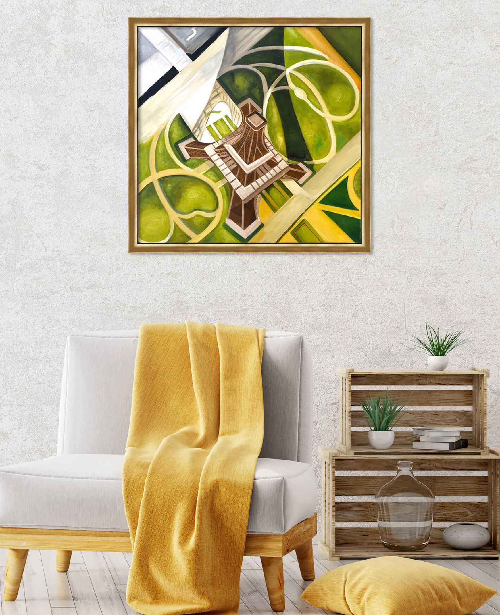 Galerie Mont Delaunay<Tour Eiffel et Jardin du Champs de Mars - Robert Delaunay