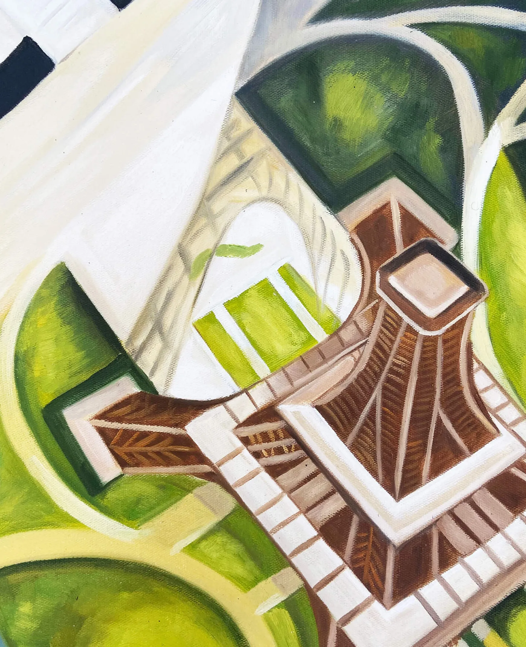 Galerie Mont Delaunay<Tour Eiffel et Jardin du Champs de Mars - Robert Delaunay