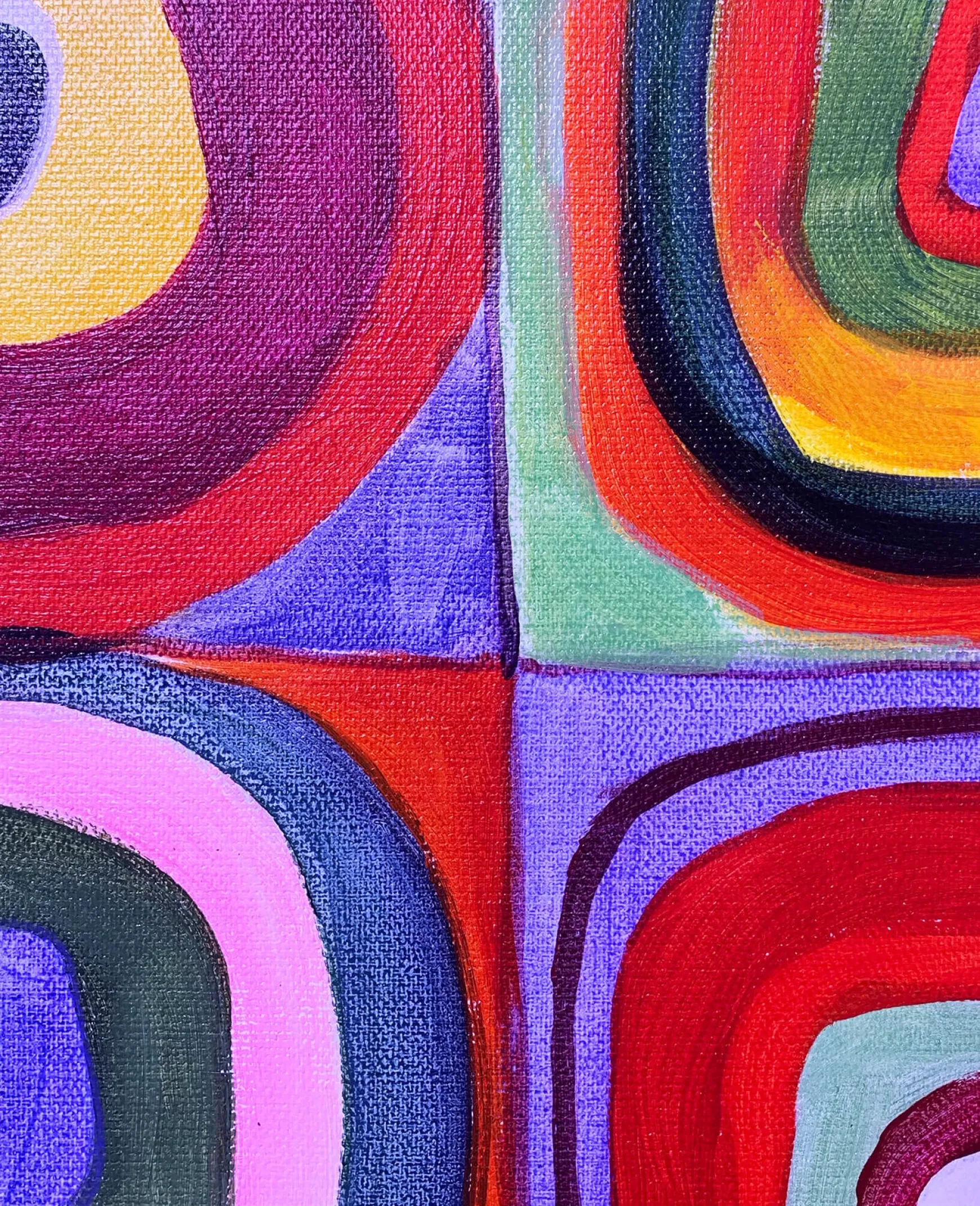 Galerie Mont Kandinsky<Étude de couleurs, carrés avec cercles concentriques - Vassily Kandinsky