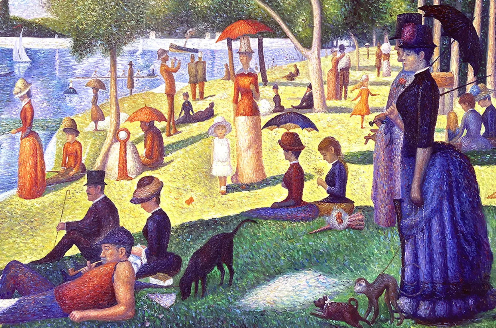 Galerie Mont Seurat<Un dimanche après-midi à l'Île de la Grande Jatte - Georges Seurat