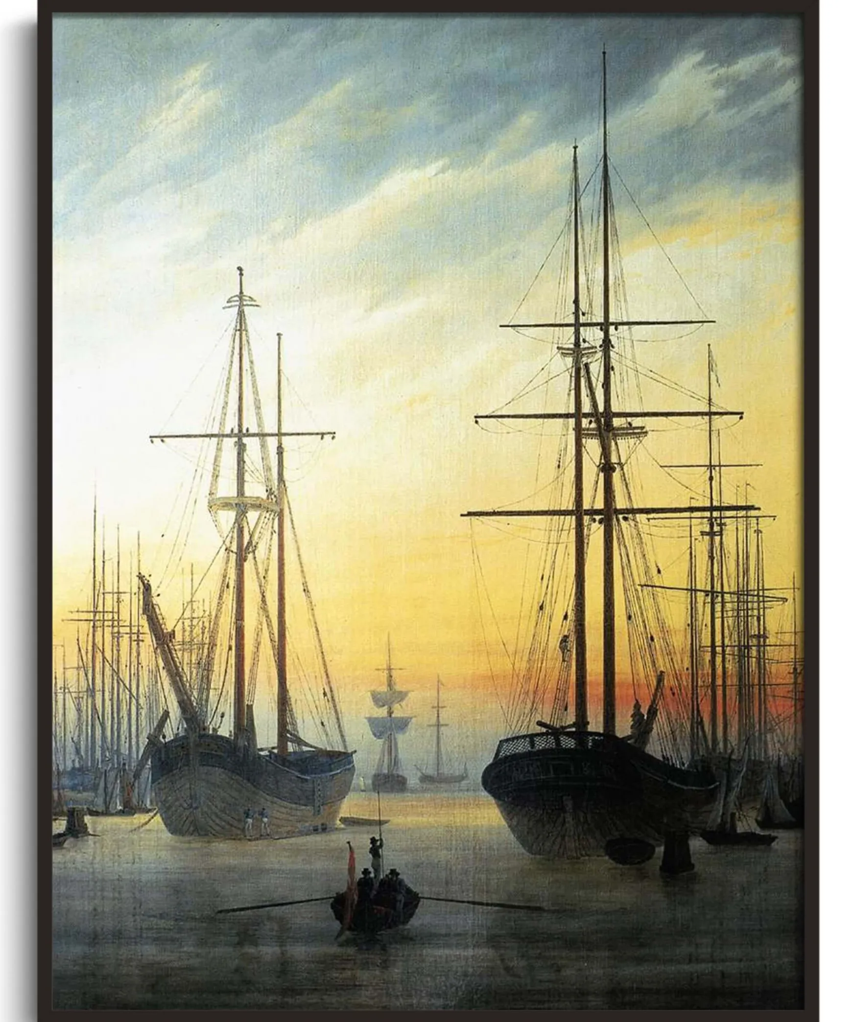 Galerie Mont Friedrich<Vue d'un port - Caspar David Friedrich